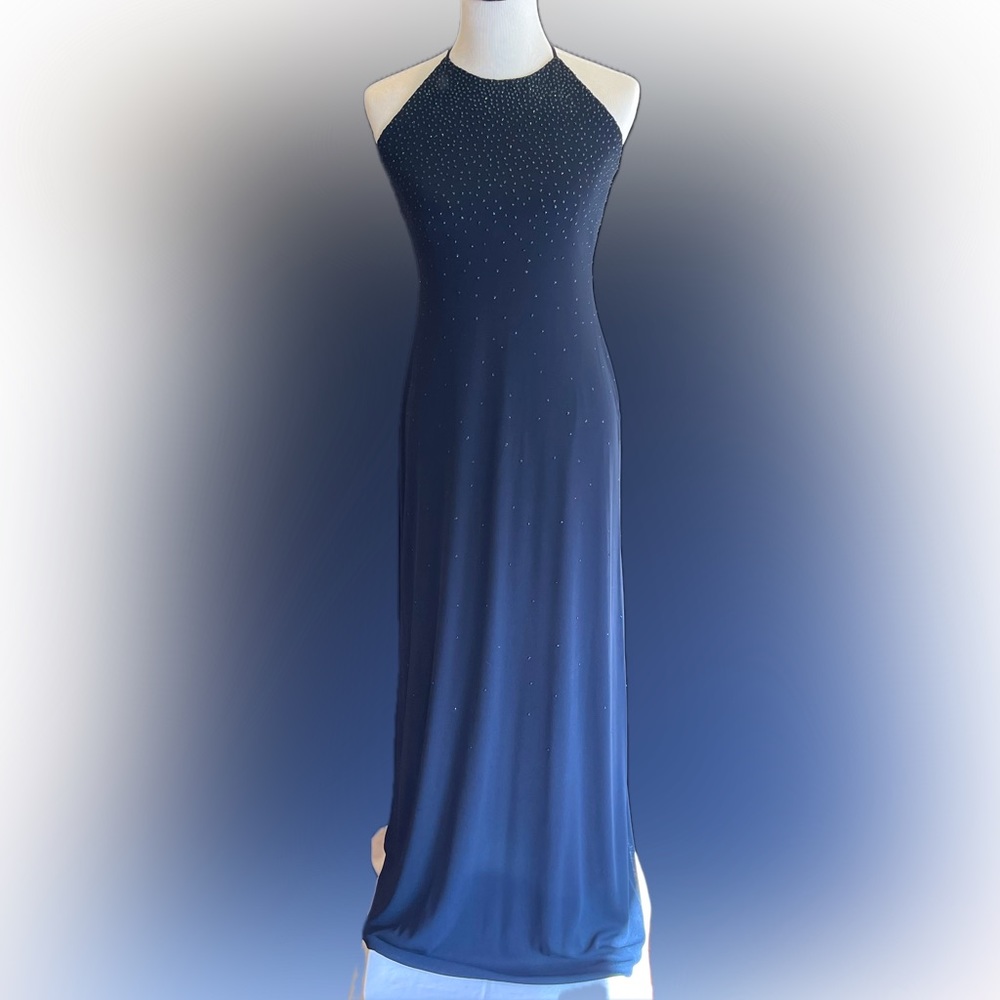 Laundry, long midnight blue gown, size 8